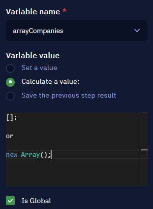 array